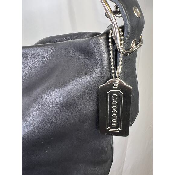 Coach Vintage Legacy Gloved Tan 9151 Black Leather Bucket Shoulder Bag - Picture 4 of 16